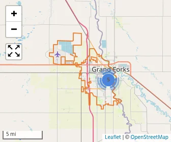 Area schools map
